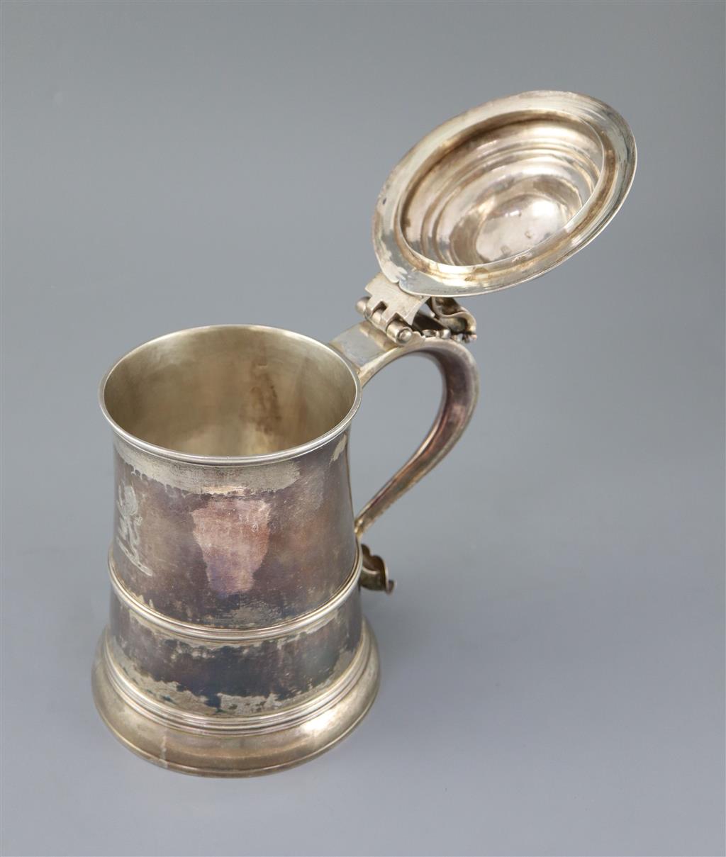 A George III silver tankard by Francis Crump,